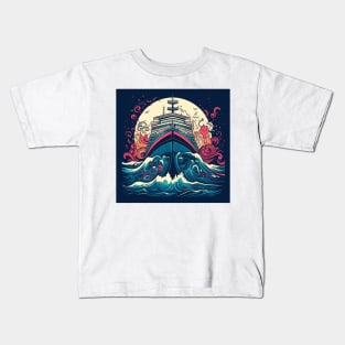 Seafarer's Journey: Unleash Your Inner Adventurer on a Cruise Ship Kids T-Shirt